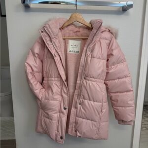 Abercrombie & Fitch Light Pink Puffer Coat for Kids